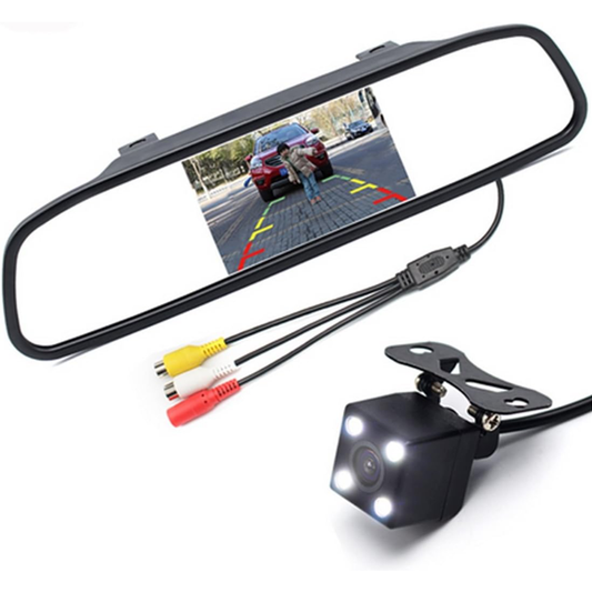 Caméra de recul avec écran LCD 4.3 pouces – Système de stationnement pour voiture