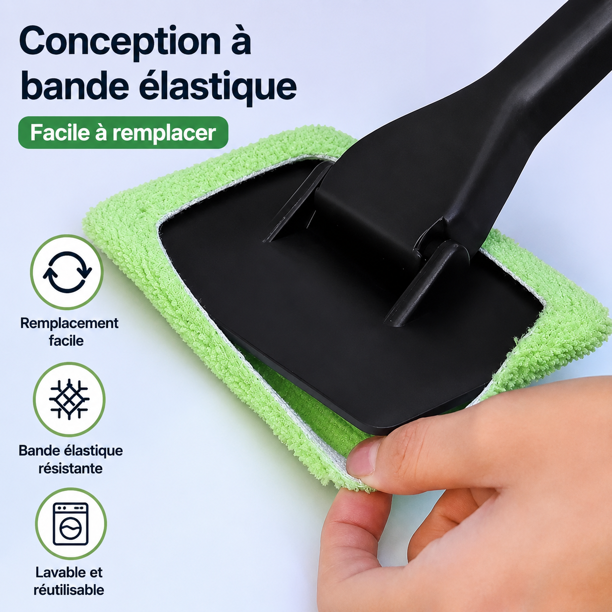 Lingettes Microfibres Réutilisables pour Pare-Brise
