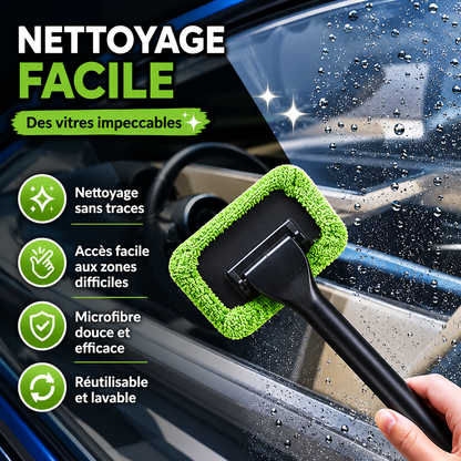 Lingettes Microfibres Réutilisables pour Pare-Brise
