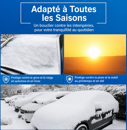 Bâche pare-brise magnétique voiture anti-gel, anti-neige et anti-givre – Protection hiver