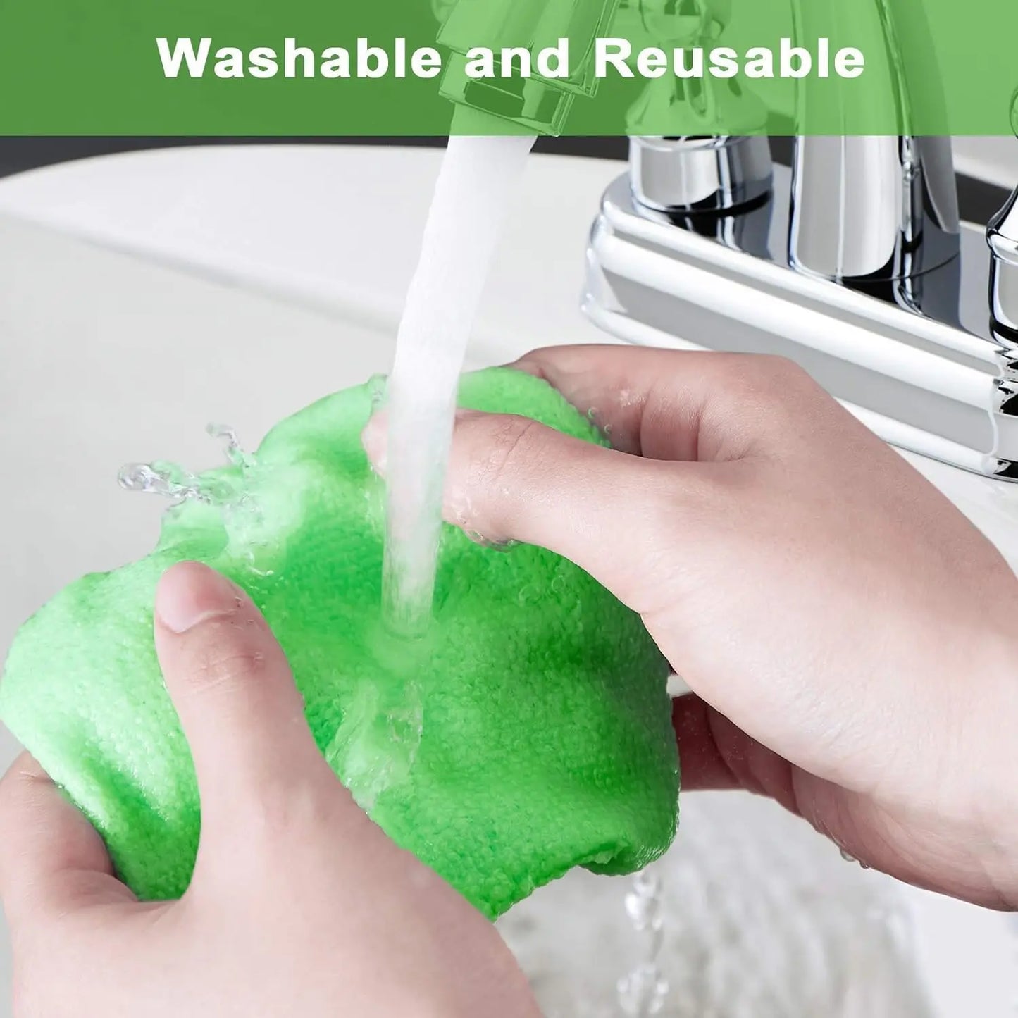 5pcs Microfiber Cleaning Brush Replacement Cloths - Washable & Reusable,  for Car Windshield Wipers, Home Glass, Aquariums