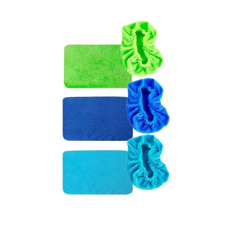 5pcs Microfiber Cleaning Brush Replacement Cloths - Washable & Reusable,  for Car Windshield Wipers, Home Glass, Aquariums