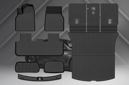 Tapis TPE sur-mesure Tesla Model Y Juniper 2025 — Sol & Coffre | CarFit