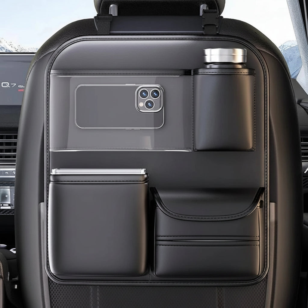 Organisateur de Voyage pour Voiture – Rangement & Tablette Intégrée