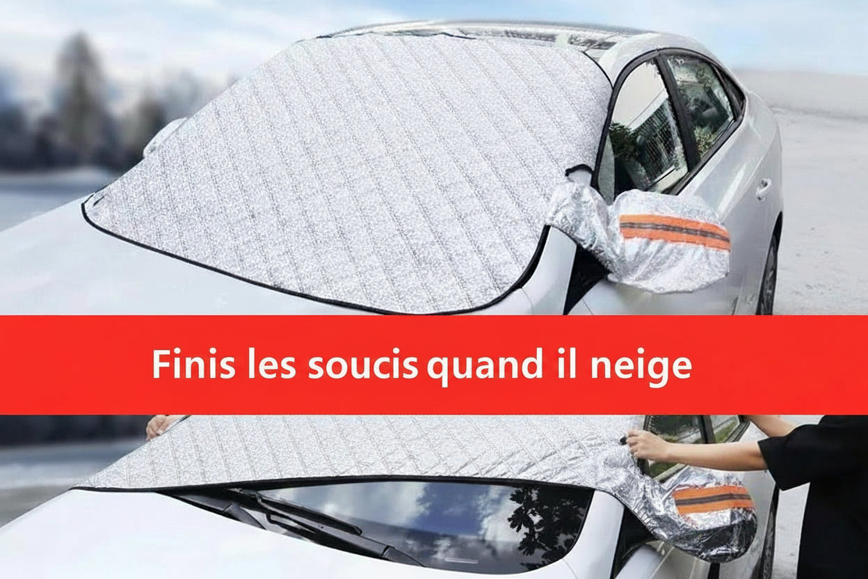 Bâche pare-brise magnétique voiture anti-gel, anti-neige et anti-givre – Protection hiver