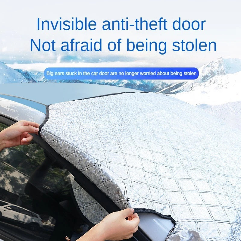 Bâche pare-brise magnétique voiture anti-gel, anti-neige et anti-givre – Protection hiver