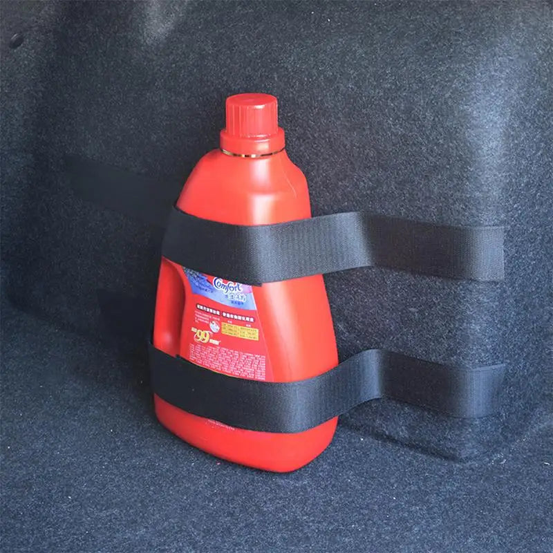 Car Trunk Organizer Elastic Fixing Belts Storage Bag Tapes Fire Extinguisher Fixing Belts Auto Interior Accessories
