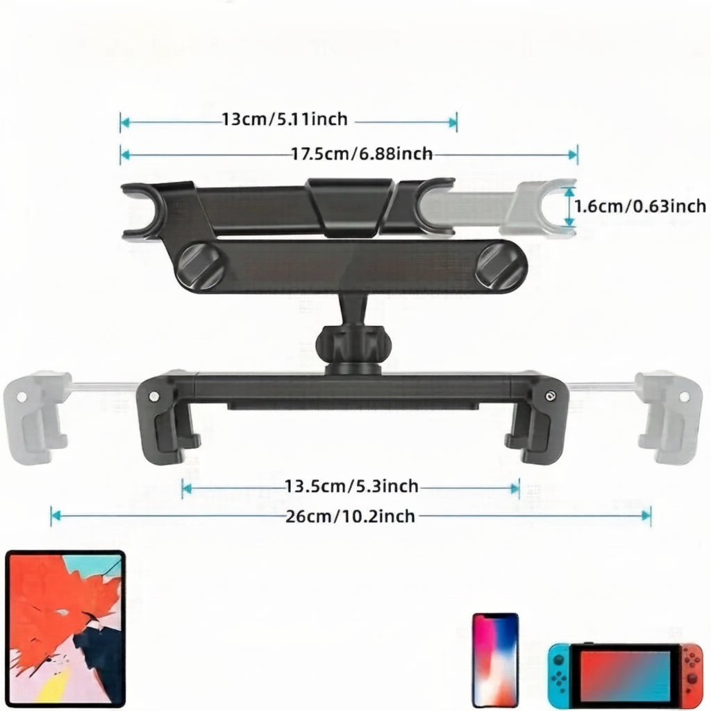 Support tablette voiture détails