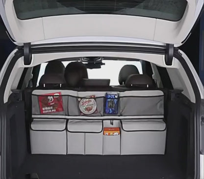 Sac de rangement suspendu en maille – Organisateur multifonction pour dossier de siège voiture/SUV CARFIT